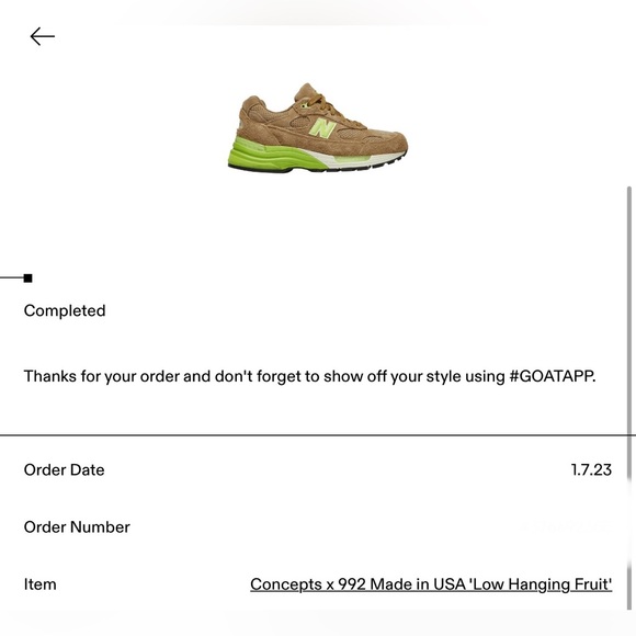 New Balance Concepts x 992 Low Hanging Fruit Size 7 - Picture 13 of 15